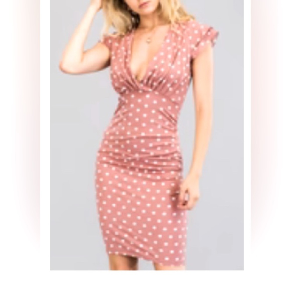 CAPELLA. POLKA DOT RUFFLE DRESS SIZE S - Picture 4 of 4